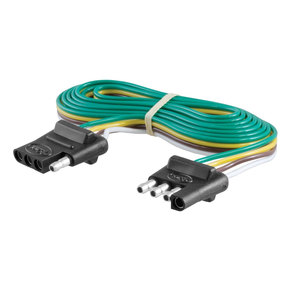 CURT 58050 4-Way Flat Connector Plug & Socket with 72" Wires