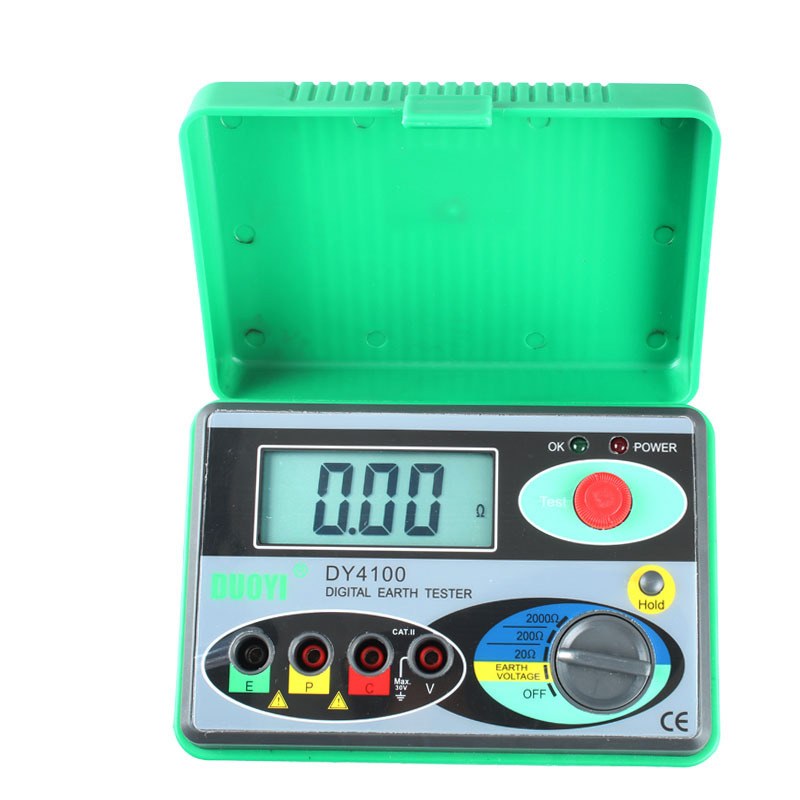 Digital Earth Ground Resistance Tester Megger MegOhmmeter Meter 0~20/200/2000Ω