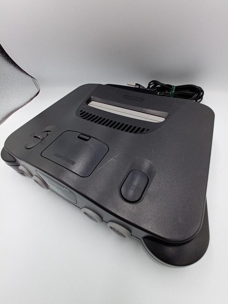 Nintendo 64 Black Console System Boxed Controller Manual N64 NTSC-J CIB Complete