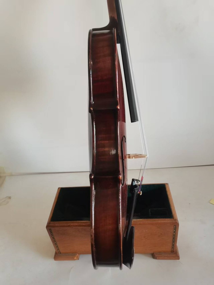 Master 4/4 violin Stradi model 1pc Solid flamed maple back spruce top K4015