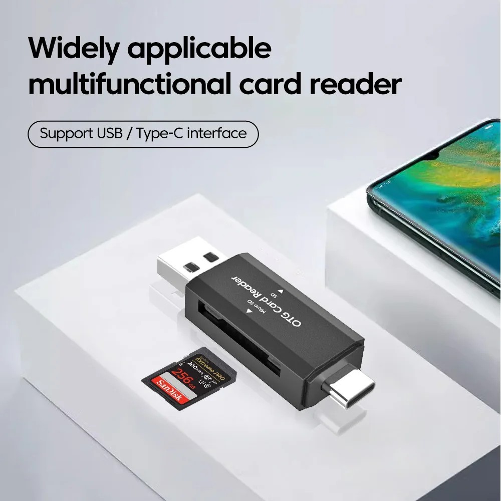 Card Reader USB 3.0 Type C Micro SD TF OTG Smart Memory Adapter Laptop Computer