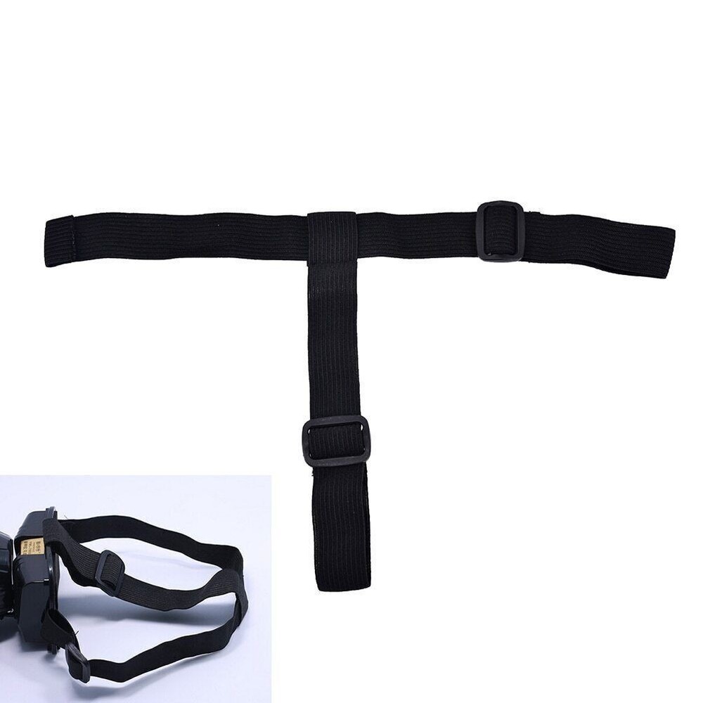 Black Elastic Headband Adjustable Headlight Strap for 18mm-30mm Torch Headlight