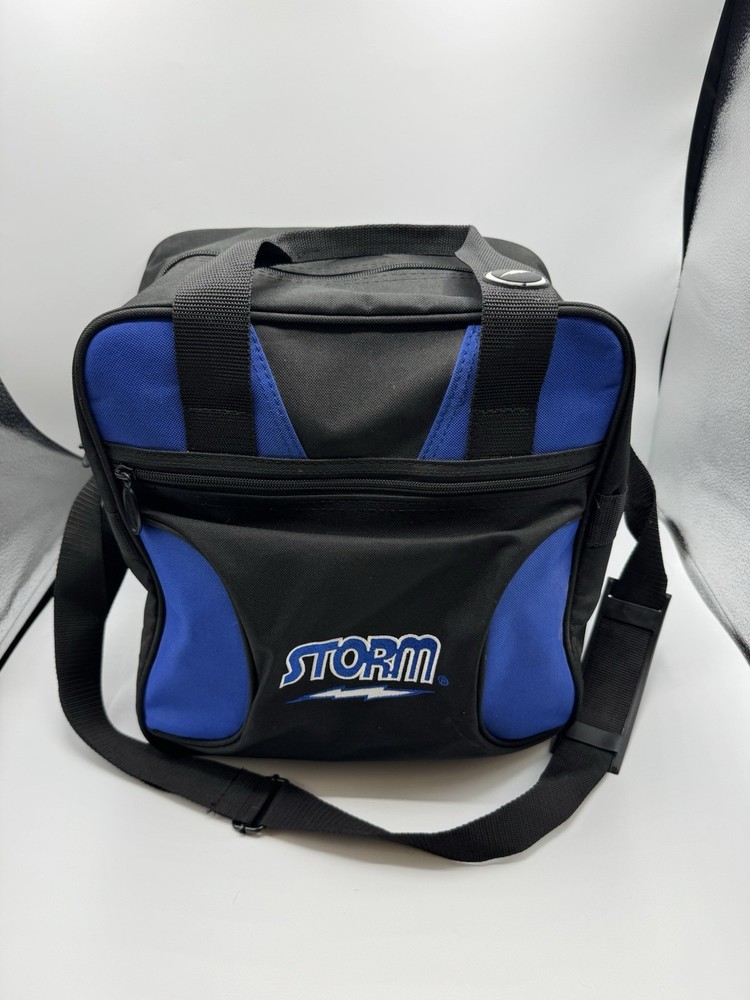 Storm Single Ball Bowling Tote Black Purple EUC