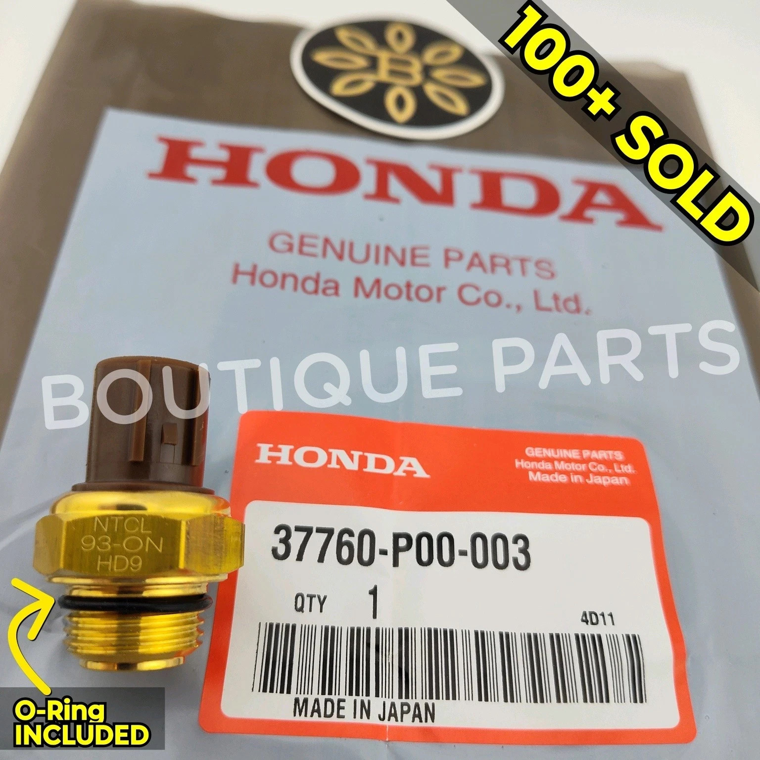 Genuine OEM for Honda Fan Switch Thermostat * NIPPON THERMO JAPAN 37760-P00-003