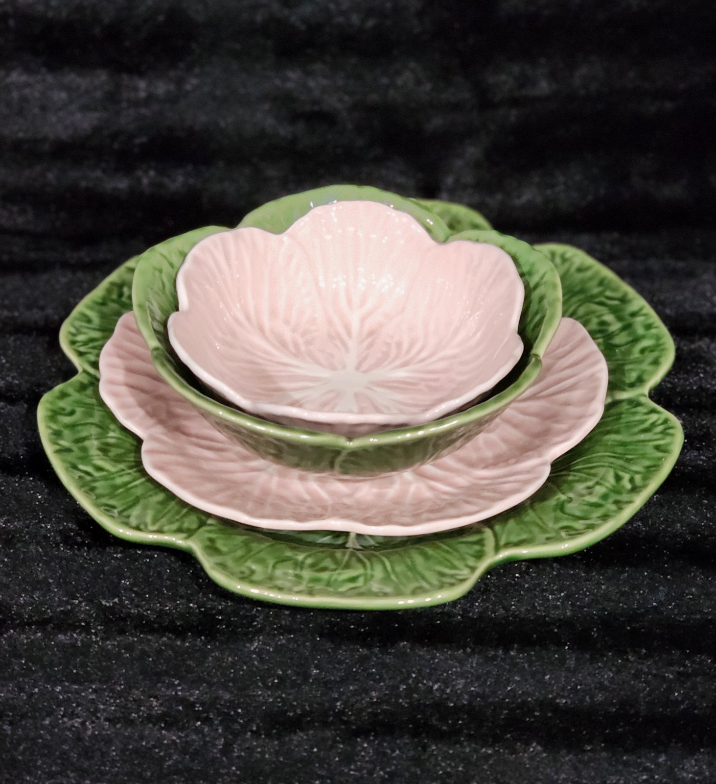 8 Green Cabbage 4 Dinner 4 Salad Plates Ceramic Hobby Lobby Easter Pinheiro Insp
