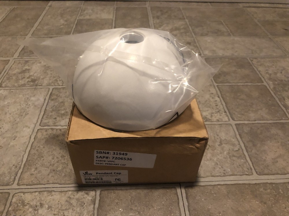 VIEW VP-PC Pendant Cap White Mount 3/4