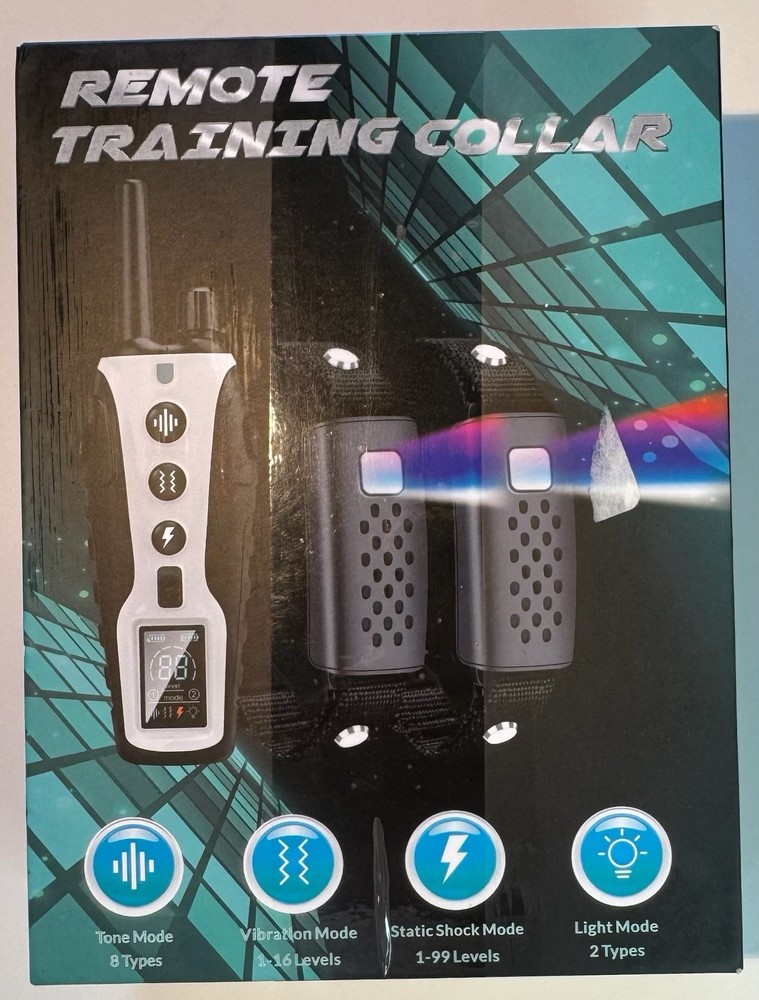 Remote Dog Training Collar with dual receivers.