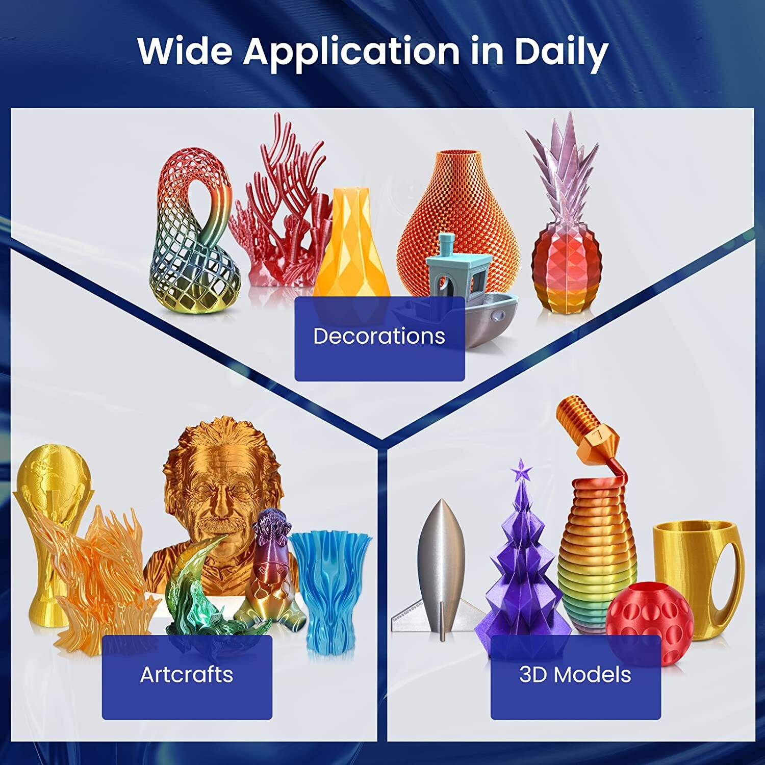 [BUY 6 PAY 4]JAYO 1.1KG PLA Meta PETG SILK PLA+ ABS 3D Printer Filament 1.75mm