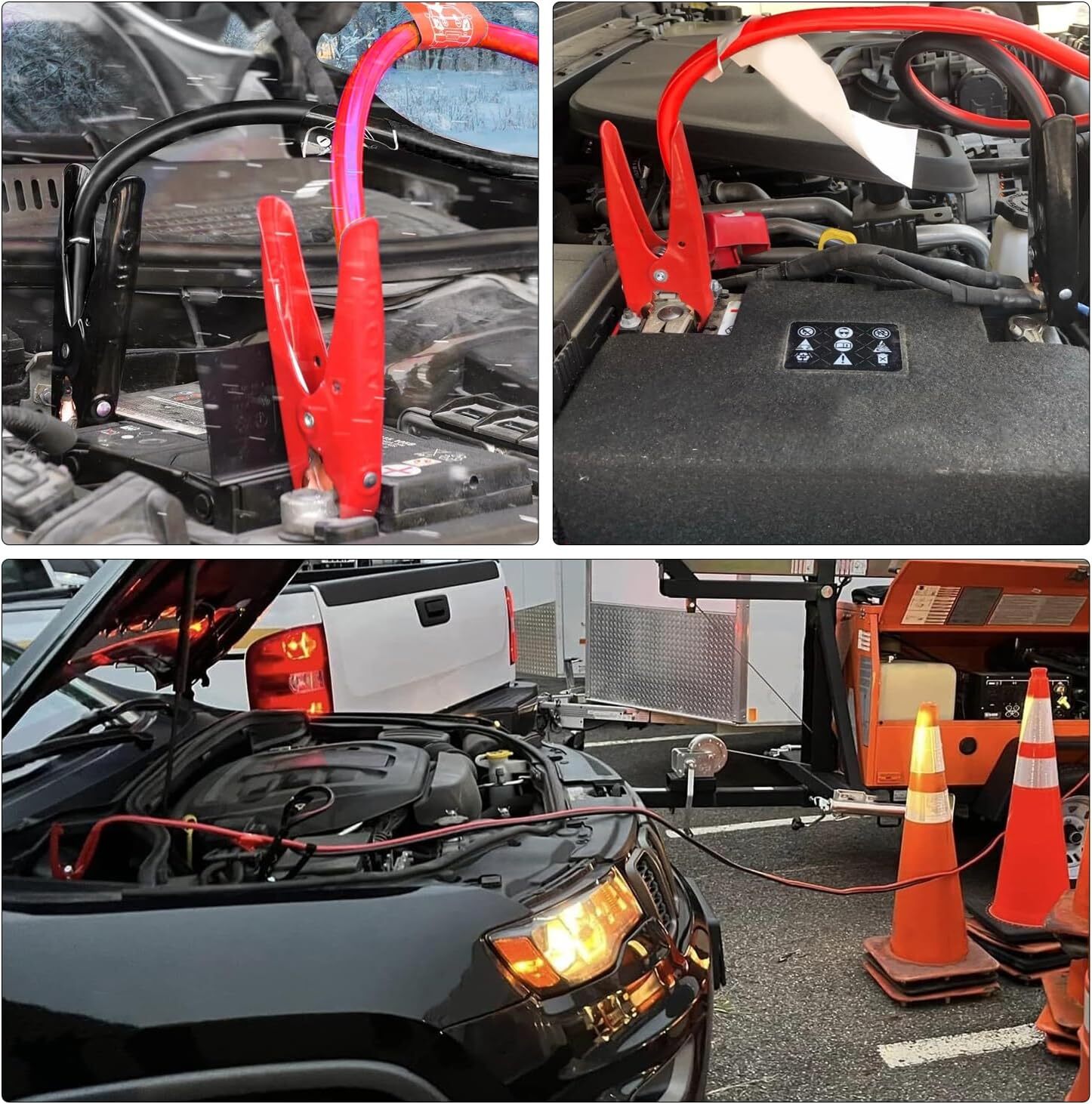 Nilight Jumper Cables for Car Battery 4Gauge 20 FT Booster Cable Heavy Duty 600A