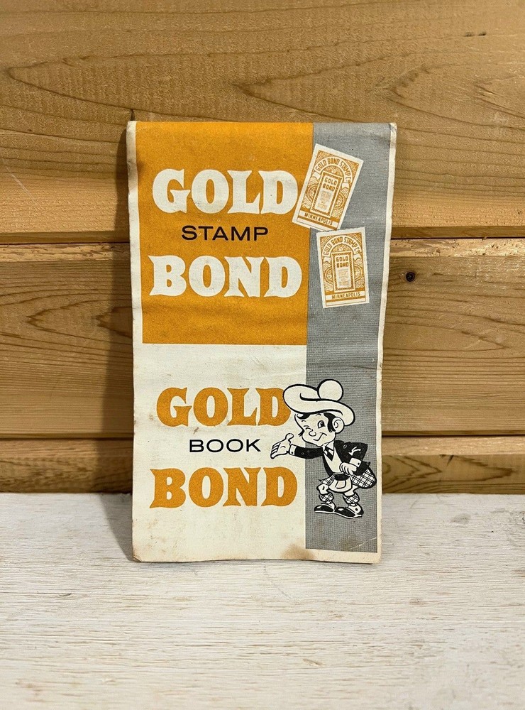 Gold Bond Vintage Antique Stamp Book 60% Full 3 x 6 1938