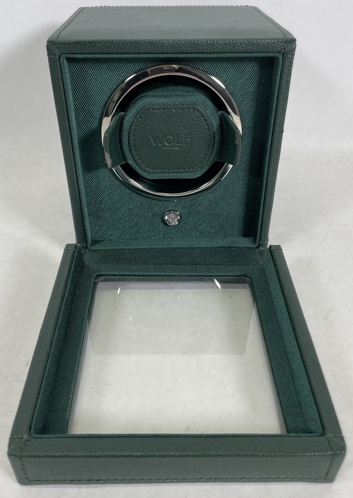 Wolf-Cub Single Watch Winder with Cover