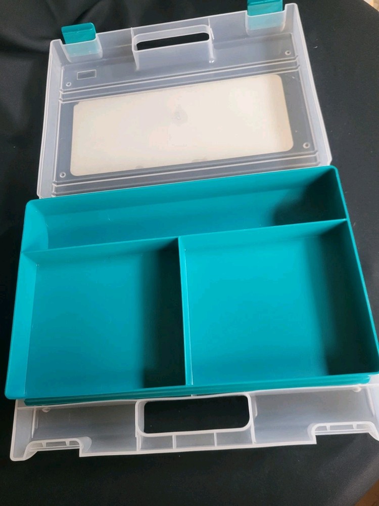 Craftstor Portable Stackable Case Box For Rubber Stamps And Accessories Crafts