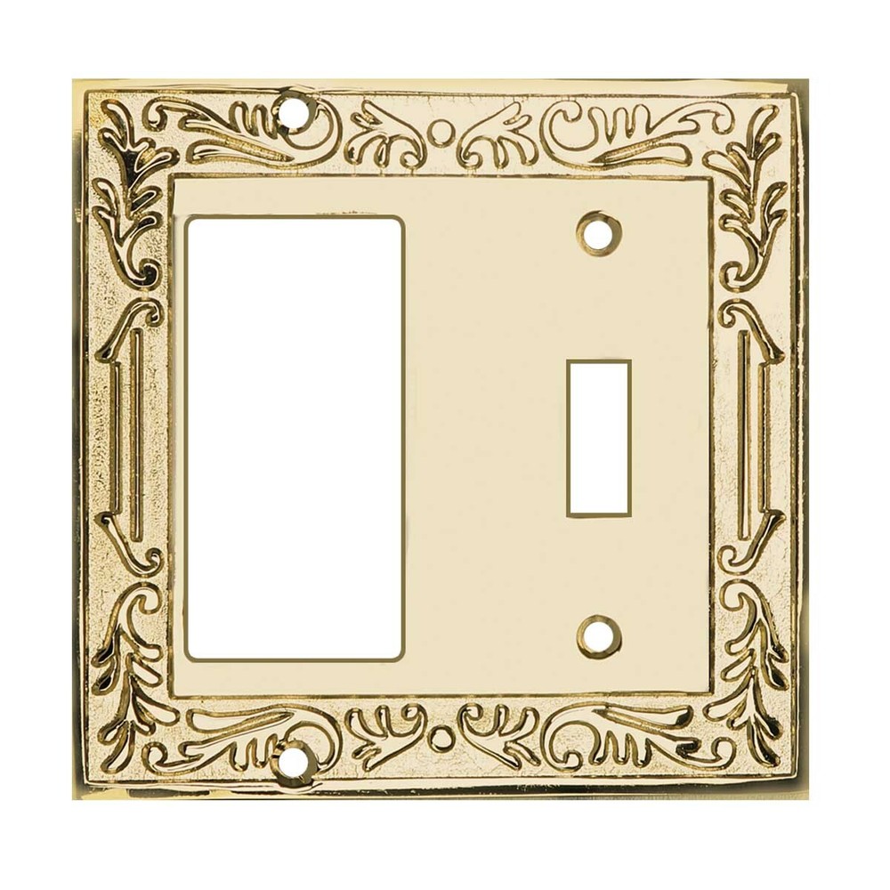 Victorian Switch Plate GFI Toggle PVD Solid Brass | Renovator's Supply