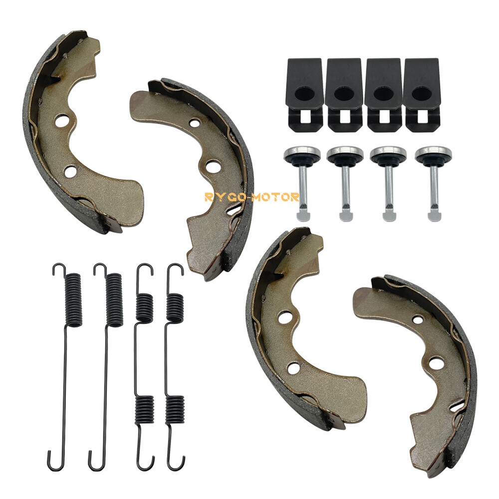 Brake Shoes Front&Rear W/Springs Pin for Kawasaki Mule 3000 3010 3020 4000 4010