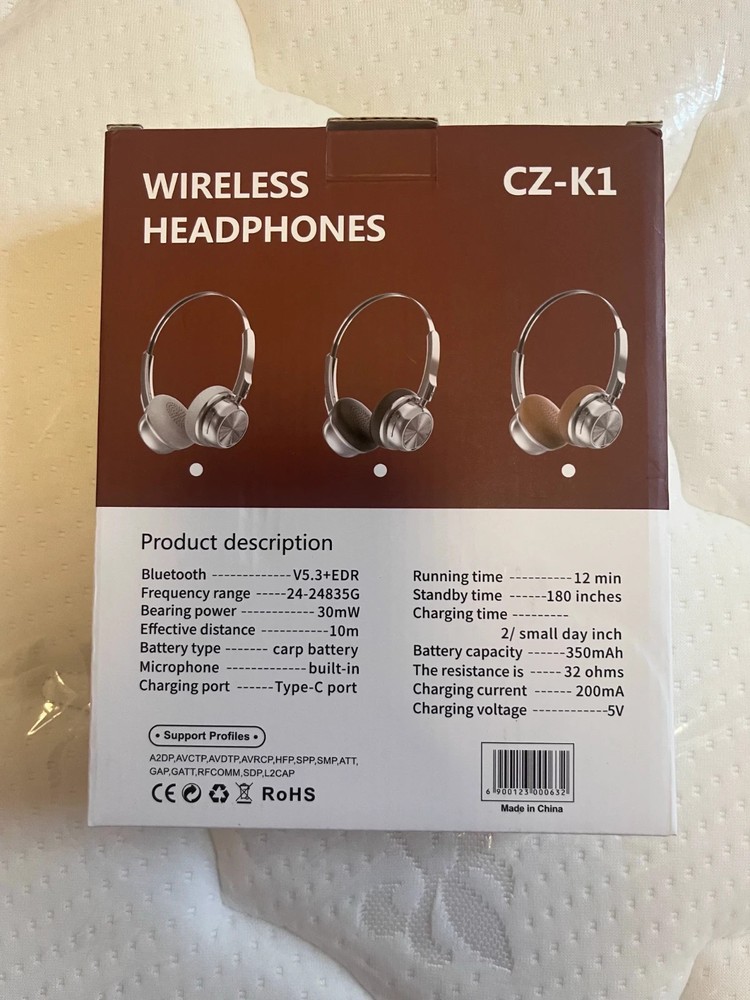 New Vintage Bluetooth Headset with Small Earcups 5