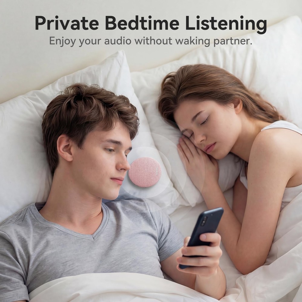 Pillow Speaker for Sleeping, Mini Bluetooth Speaker Under Pillow with Built-i...