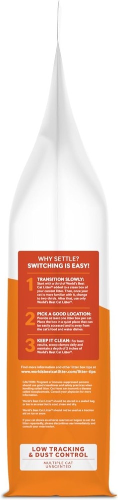 15lbs Low Tracking Unscented Cat Litter - Eco-Friendly, Quick Clumping Formula