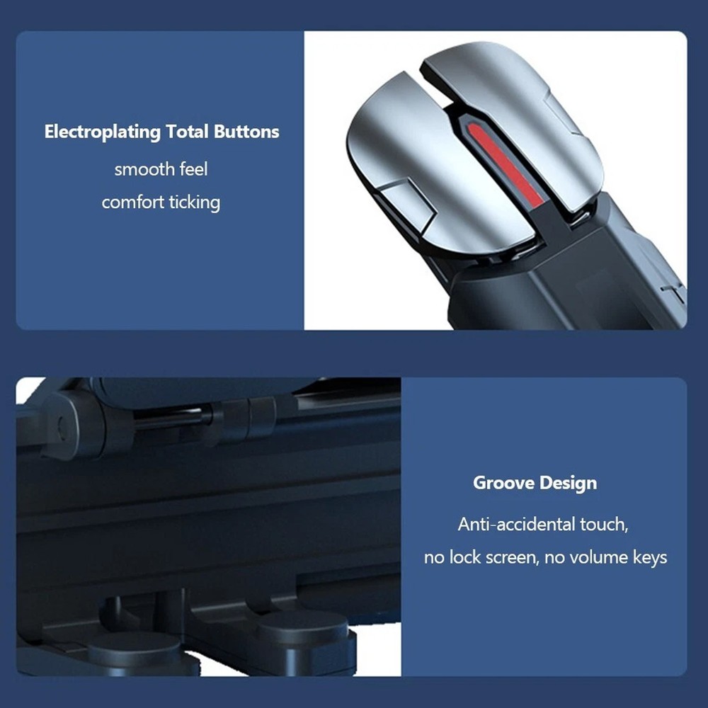 2PCSMobile Phone Game Controller Gamepad Joystick Fire Trigger Button For PUBGrp