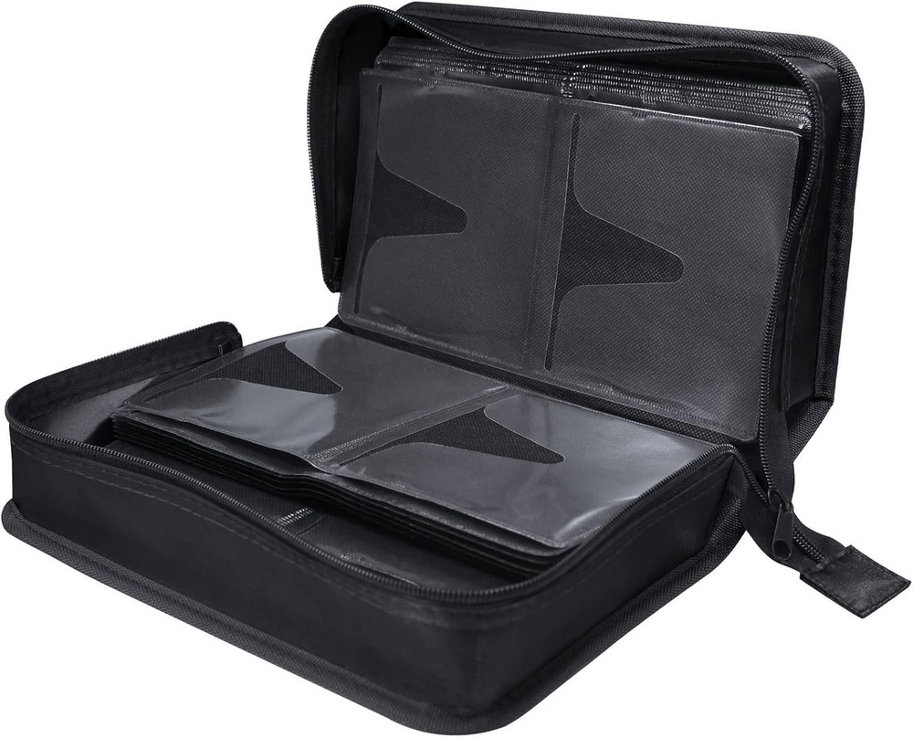 CD Case DVD Storage Holder, CD/DVD Wallet 128 Black binder,