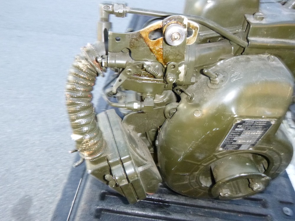 US Army Corps of Engineers military 4-cycle motor engine, complete