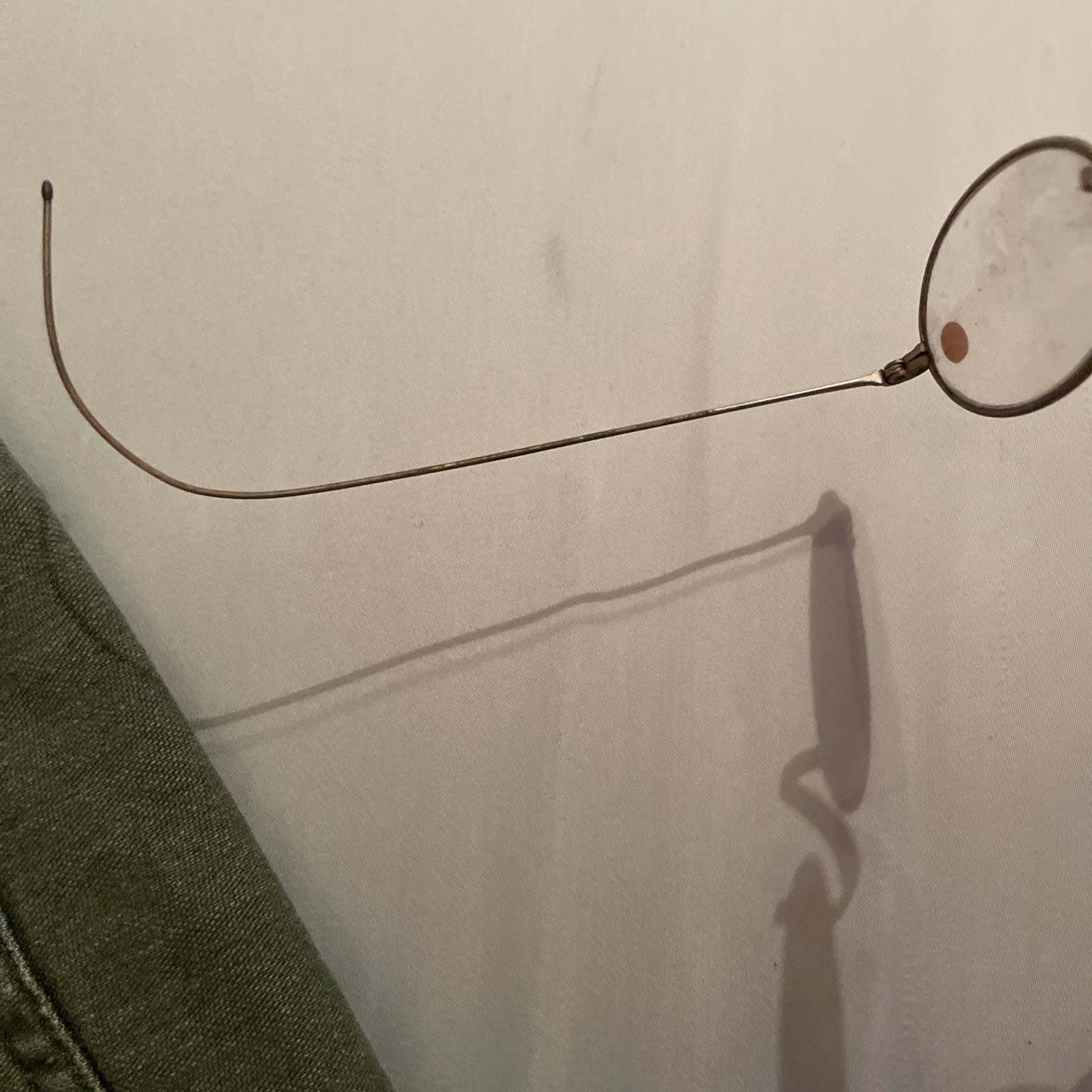 Antique 1900’s Silver Wire Rim Eye Glasses Readers Marked 4.50/9 Used