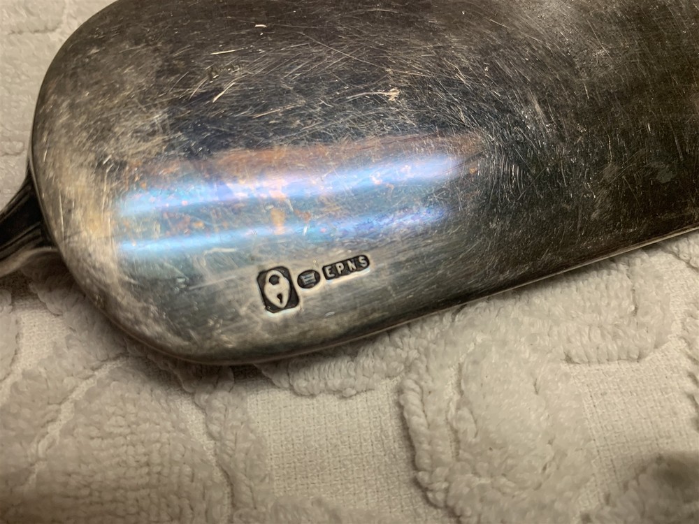 Antique Silverplated Crumb Catcher