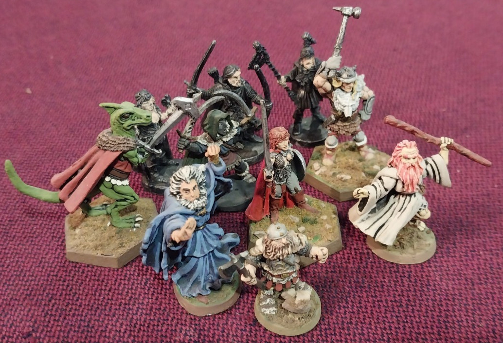 Vintage 1988 Ral Partha AD&D Forgotten Realms Heroes Complete Set