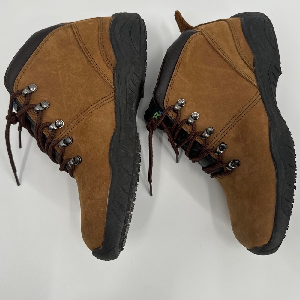 SRMAX work brown boots leather upper shoes size 8