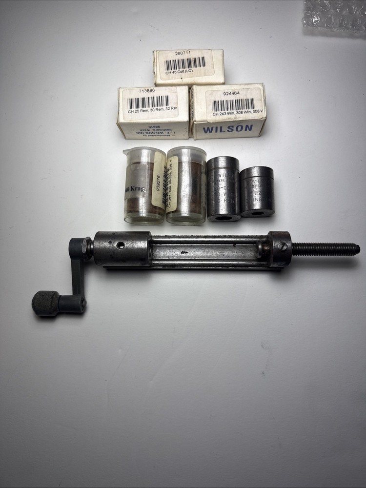 L E Wilson Case Trimmer with shell holders