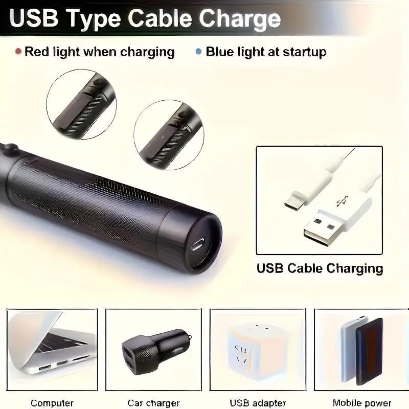 High Power Green Laser Pointer - Long Range USB Rechargeable, Perfect for Hiking