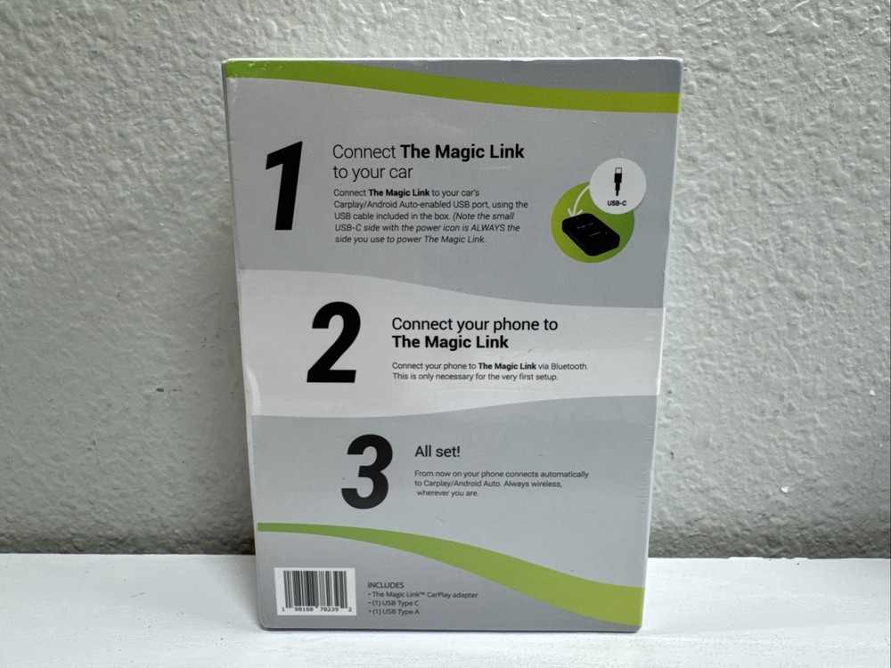 The Magic Link The Original Wireless CarPlay Adapter For Cars - Brand NEW!