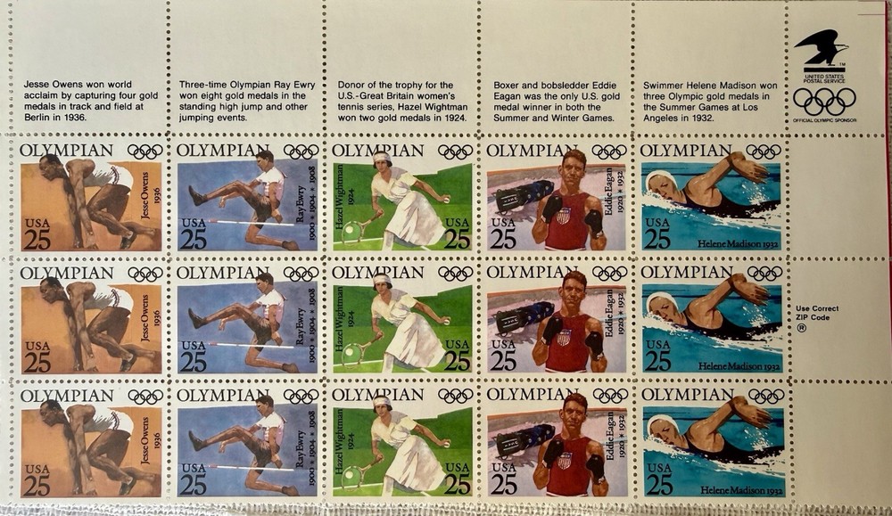 US Stamp Mint Never Hinged Sheets And Plate Bocks Face Value $87.81