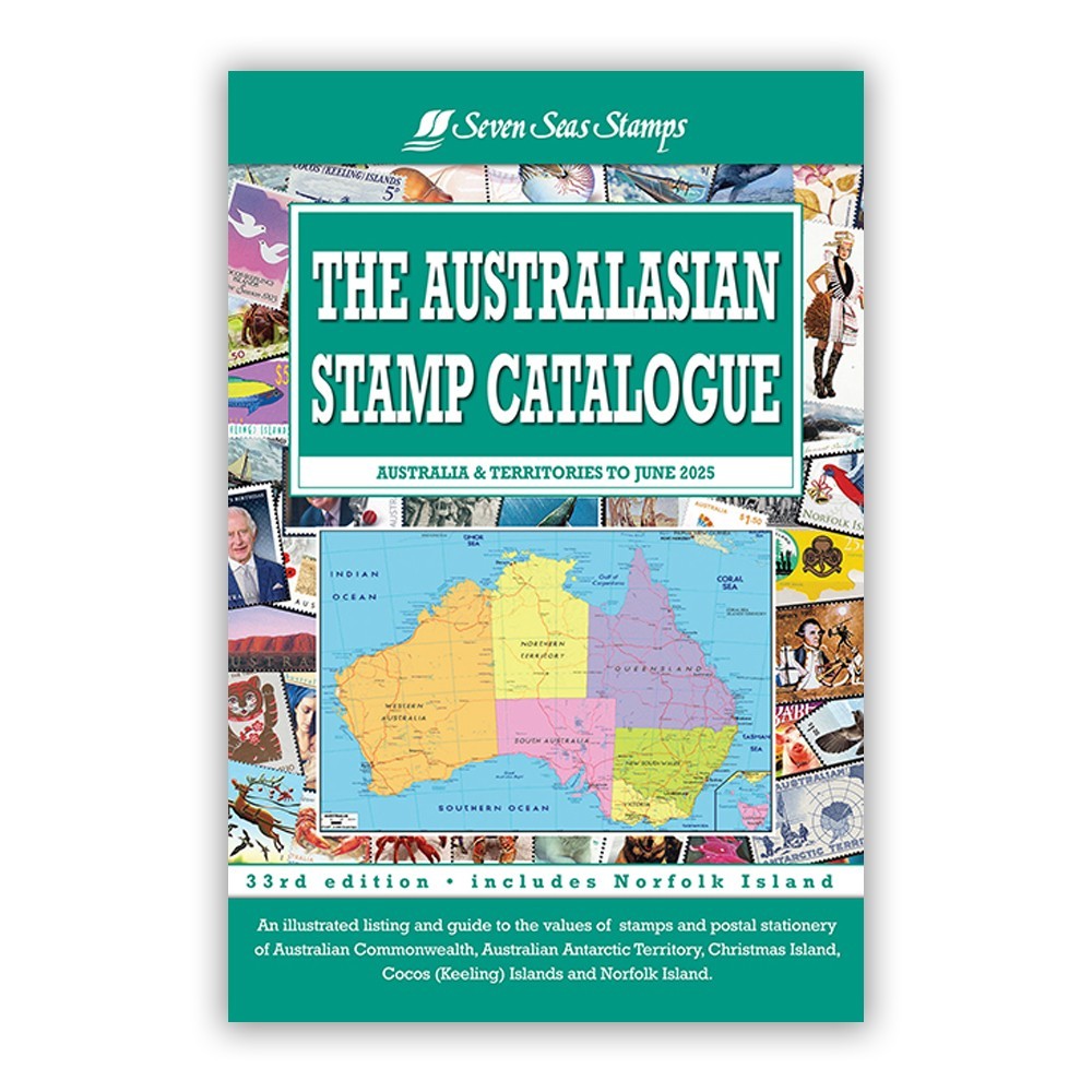 Seven Seas 2025 Australasian Stamp Catalogue 33rd Edition A4 Size