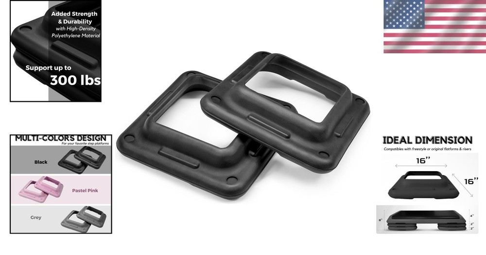 Exercise Step RISERS - 300lb Weight Capacity