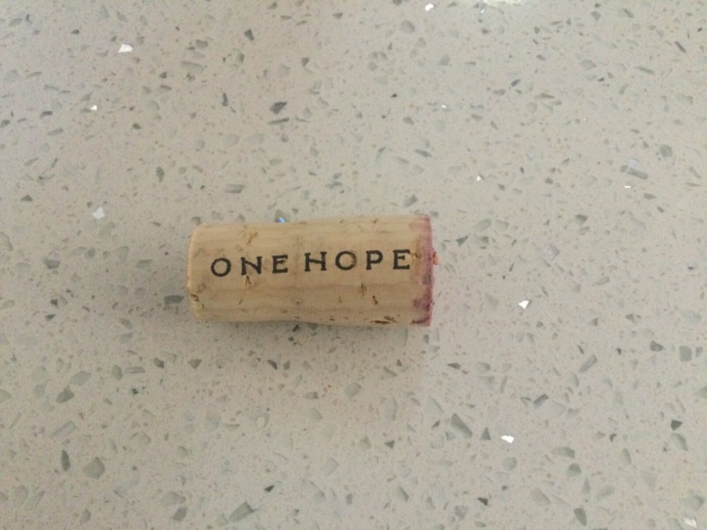 2020 One Hope Cabernet Sauvignon Wine bottle EMPTY