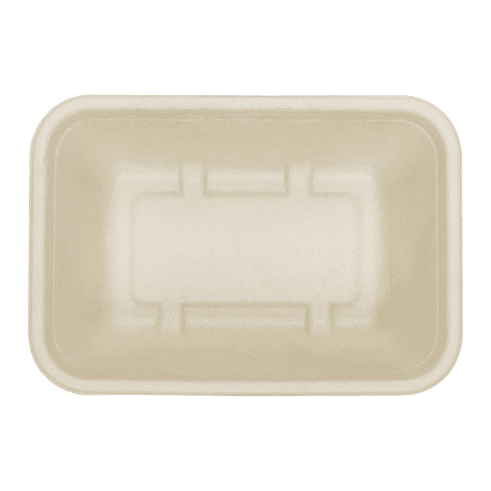 Karat Earth 24oz Natural Bagasse Take Out Container, Rectangular - 500 pcs