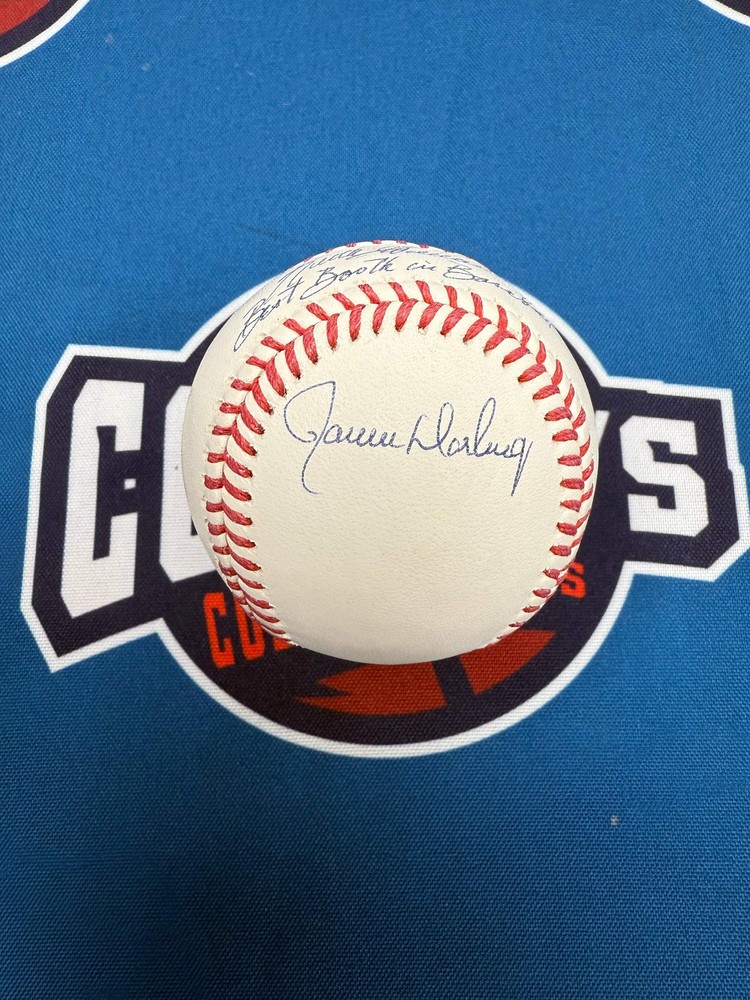 Keith Hernandez, Gary Cohen & Ron Darling Autographed OML Baseball w/ Inscriptio