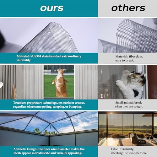 Window Screen Ultra Clear Stainless Steel Window Screen Replacement Screen