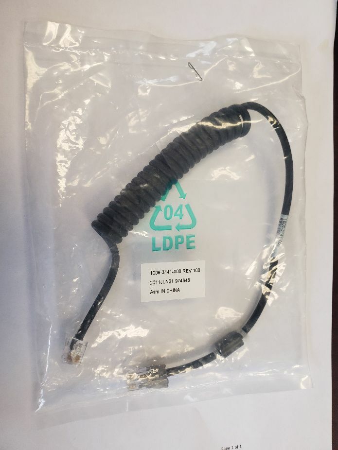 O2 sensor cable Part # 1006-3141-000