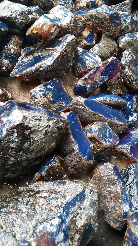 1 TO 20 KG LOT NATURAL UNTREATED HIGH QUALITY ROUGH BLUE AMBER SUMATRA INDONESIA