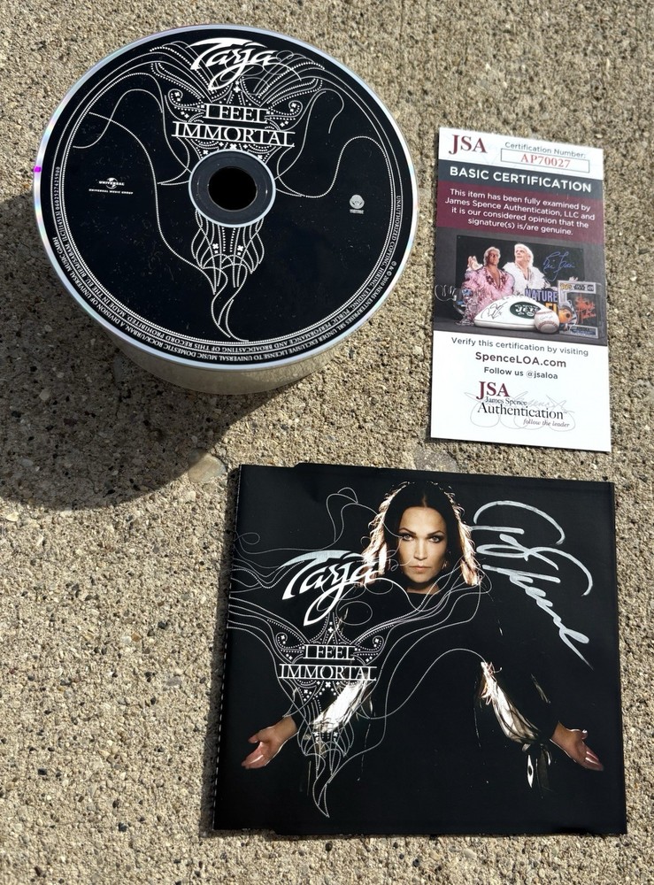 TARJA TURUNEN SIGNED CD JSA COA I Feel Immortal