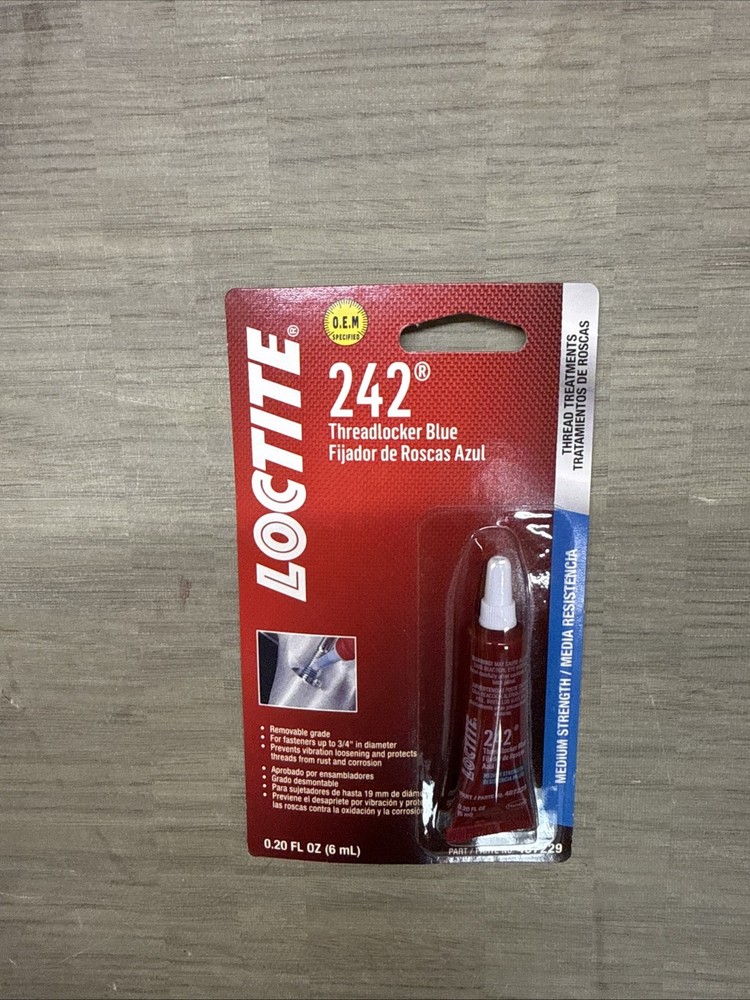 Loctite 242 Threadlocker Blue Bottle - 6mL - 487229