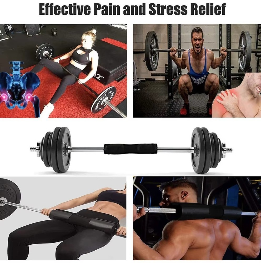 Barbell Squat Pad and Strap - Neck and Shoulder Protector for Squats, Lung...