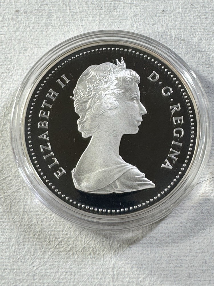 1984 Canada 1 Dollar Silver Proof Coin Toronto