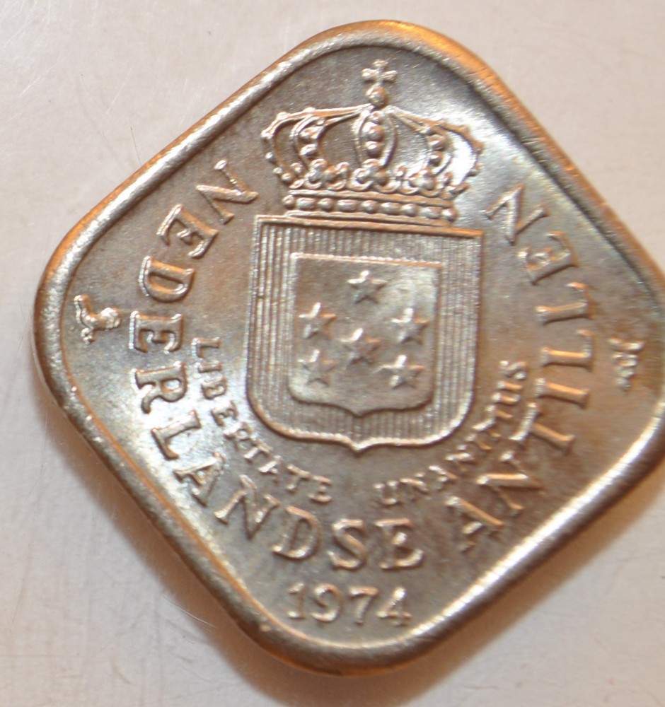 1974 Netherlands Antilles 5 cent - Brilliant Uncirculated