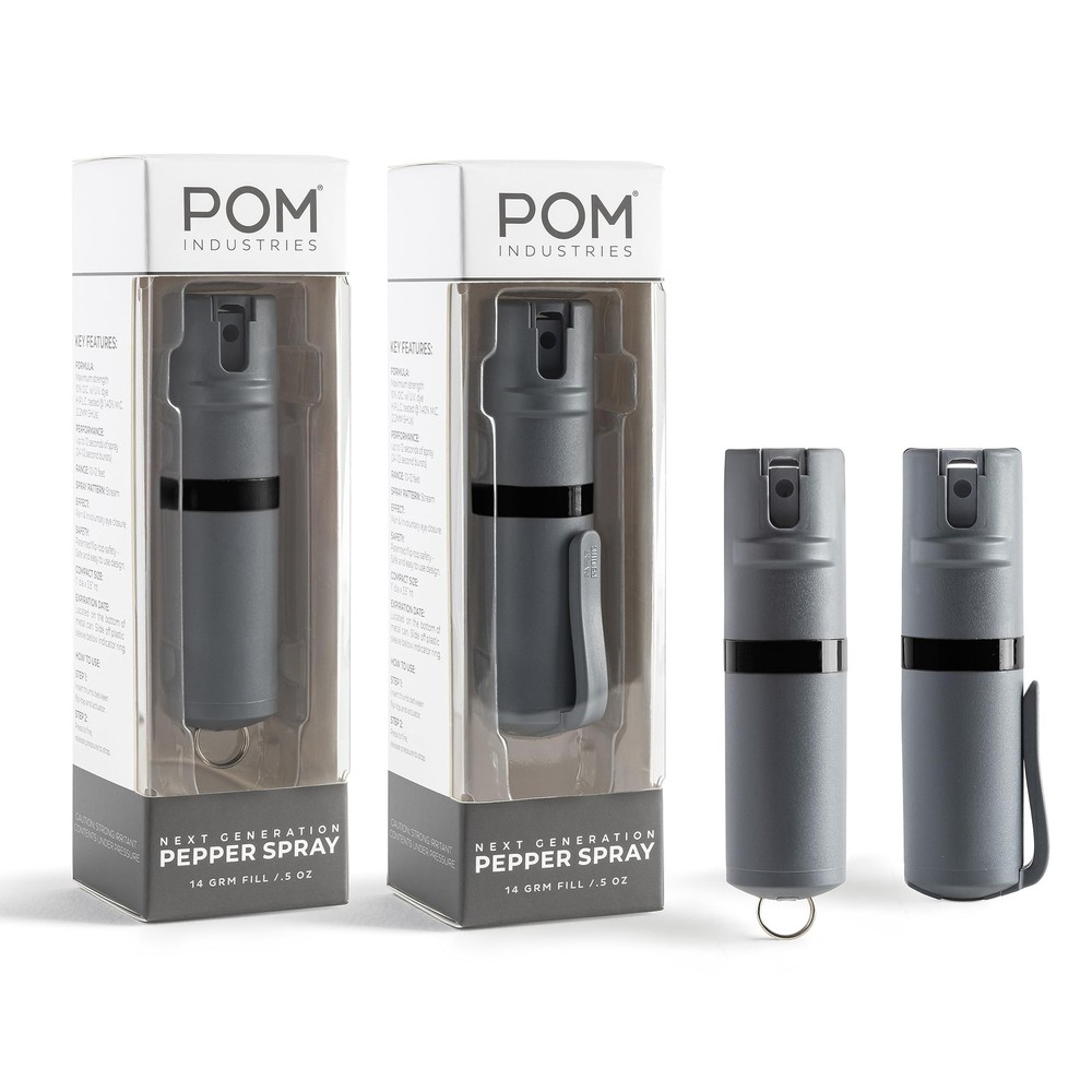 Pepper Spray Combo Pack Clip & Keychain - Maximum Strength OC Spray Self Defe...
