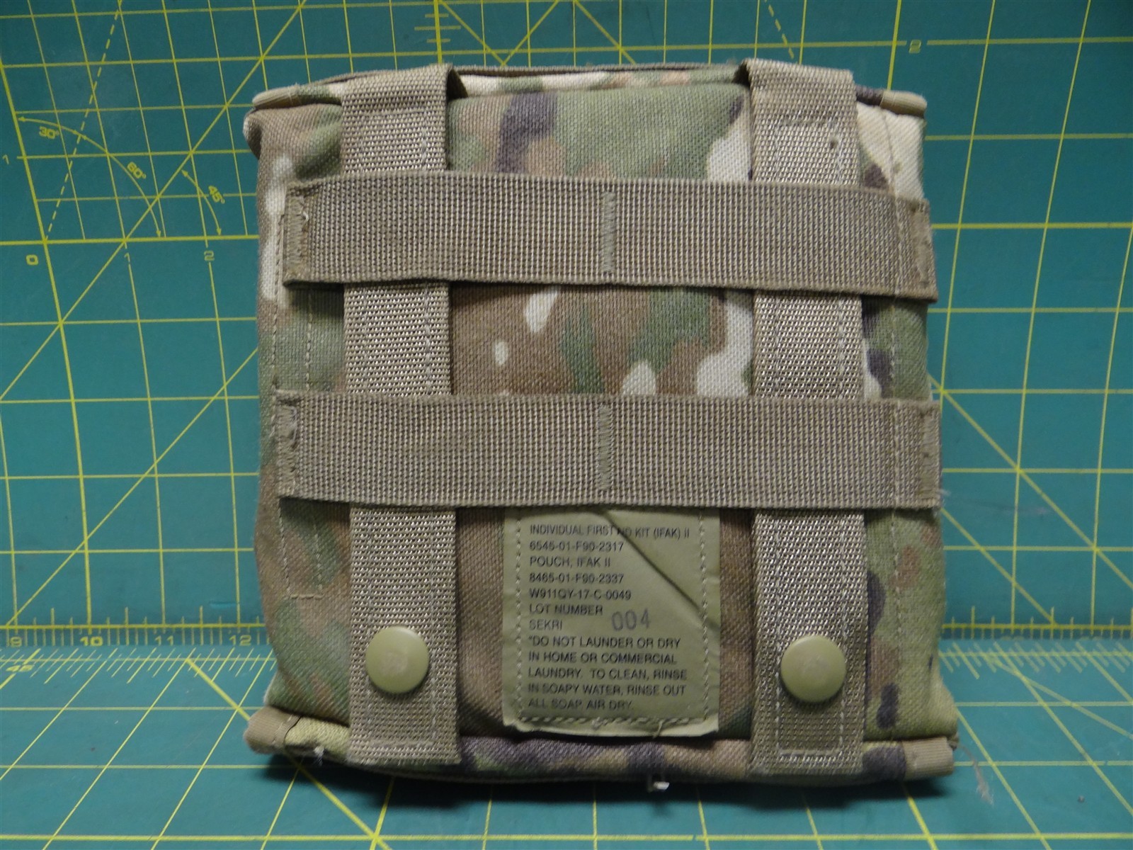 Empty US Army Multicam/OCP IFAK II Pouch W/ Insert & 2 Tourniquet Molle Pouches