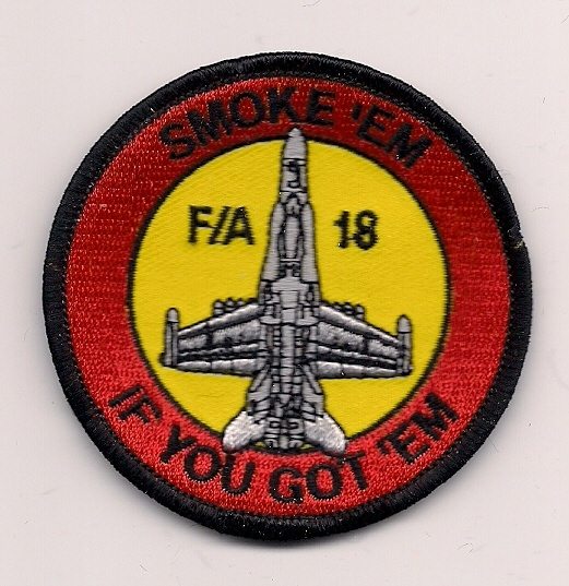VMFA-134 SMOKE'EM HORNET USMC FIGHTER ATTACK SQN patch