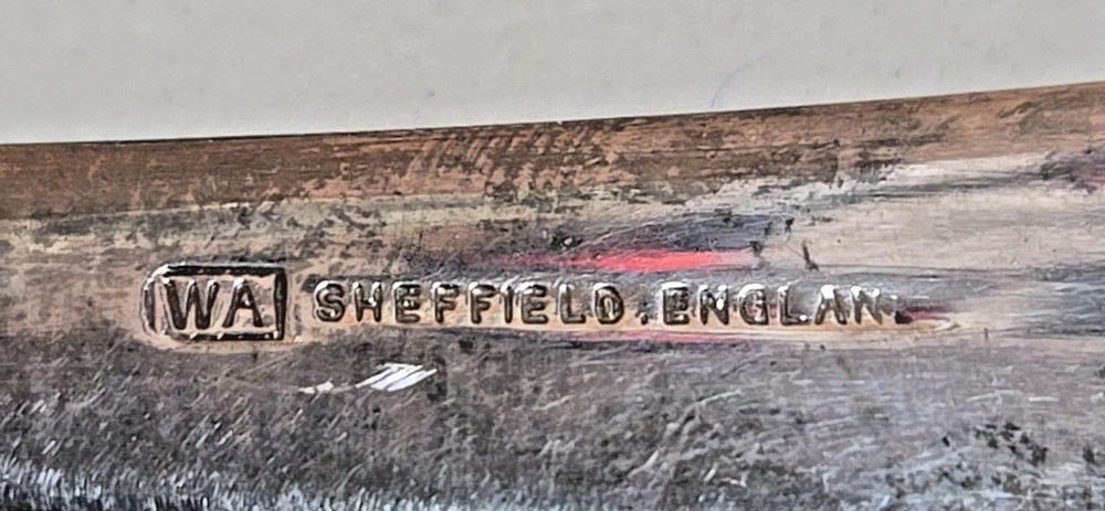 Vintage Sheffield England Silverplate Serving Fork & Spoon; EPNS1; 13"