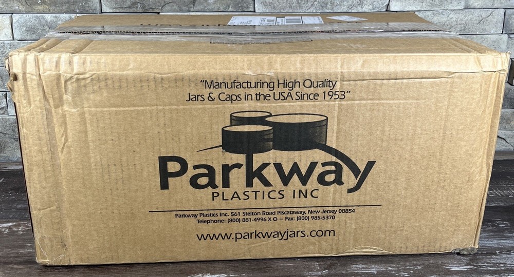 Bulk 16oz 89mm Polypropylene Thick Wall Jars, 500mL (no caps), case/84